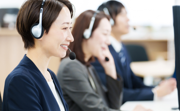 オペレーターが丁寧に対応